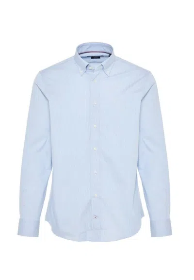 Tommy Hilfiger Flex Collar Gingham Rf Shirt In Blu