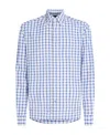 Tommy Hilfiger Flex Micro-plaid Shirt In Blue