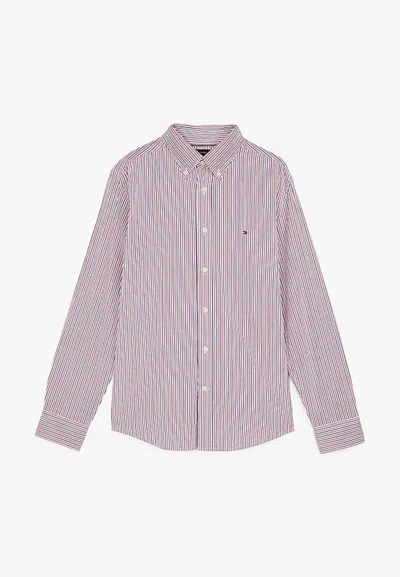 Tommy Hilfiger Flex Poplin Classic Stp Rf Shirt In Pink