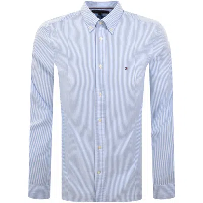 Tommy Hilfiger Flex Poplin Long Sleeve Shirt Blue