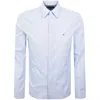 Tommy Hilfiger Flex Poplin Long Sleeve Shirt Blue In Blue