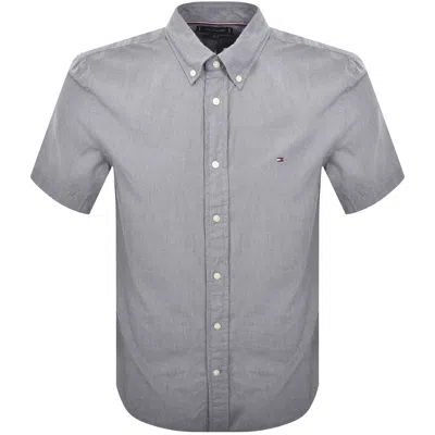 Tommy Hilfiger Flex Poplin Shirt Navy In Blue