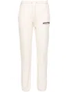 Tommy Hilfiger Flocked-logo Tapered Trousers In Neutrals