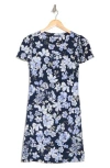 Tommy Hilfiger Floral Flutter Sleeve Jersey Shift Dress