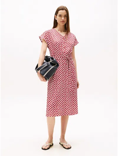 Tommy Hilfiger Floral Print Midi Dress