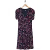 Tommy Hilfiger Women's Printed Fit & Flare Dress In Sky Captain/hot Pink