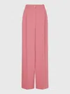 Tommy Hilfiger Fluid Twill Wide Pants In Rosa