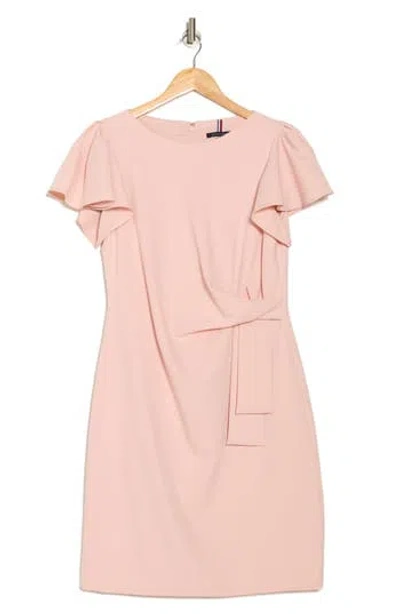 Tommy Hilfiger Flutter Sleeve Shift Dress