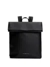 Tommy Hilfiger Foldover Backpack In Black