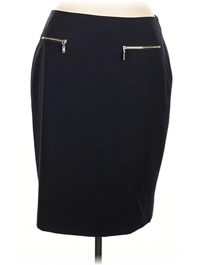 Pre-owned Tommy Hilfiger Formal Skirt In Blue