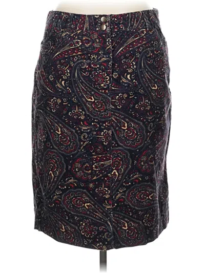 Pre-owned Tommy Hilfiger Formal Skirt In Burgundy