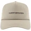 Tommy Hilfiger Foundation Baseball Cap Beige In Gray