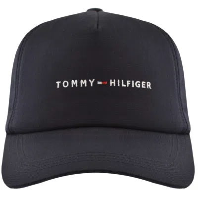 Tommy Hilfiger Foundation Baseball Cap Navy In Black
