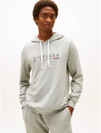 Tommy Hilfiger French Terry Lounge Hoodie In Gray