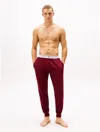 Tommy Hilfiger French Terry Lounge Jogger In Red