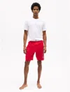 Tommy Hilfiger French Terry Sleep Short In Red