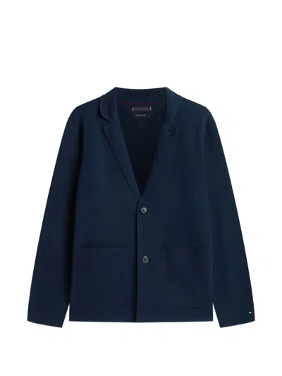 Tommy Hilfiger Front-pocket Blazer In Blue