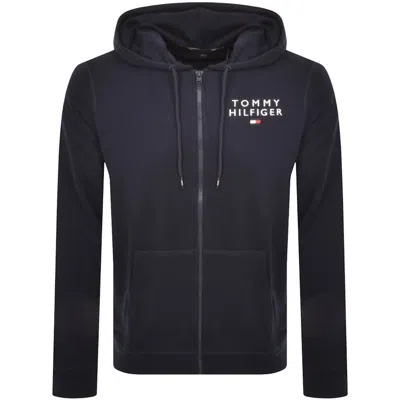 Tommy Hilfiger Full Zip Hoodie Navy In Blue