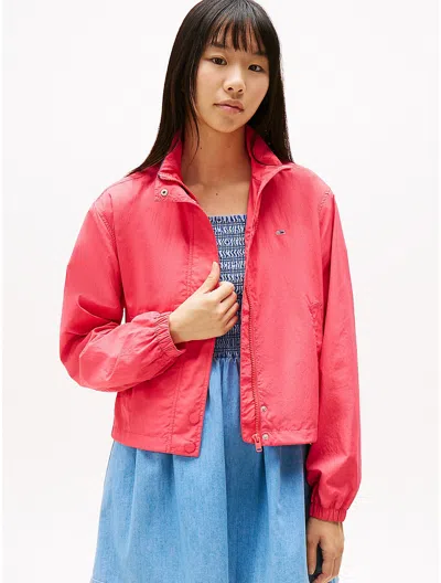 Tommy Hilfiger Funnel Neck Windbreaker In Amour