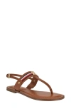 Tommy Hilfiger Gabry T-strap Sandal In Cognac