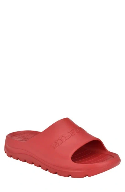 Tommy Hilfiger Men's Gager Fashion Pool Slides In Red