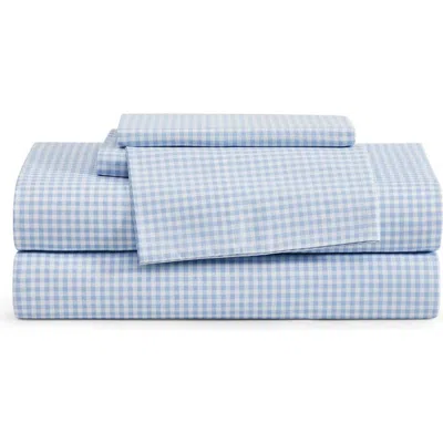 Tommy Hilfiger Gardena Check Sheet Set In Blue