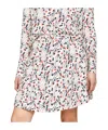 Tommy Hilfiger Geometric Crepe Mini Skirt In White