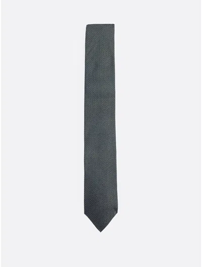 Tommy Hilfiger Geometric Silk Tie In Nouveau Green / Multi
