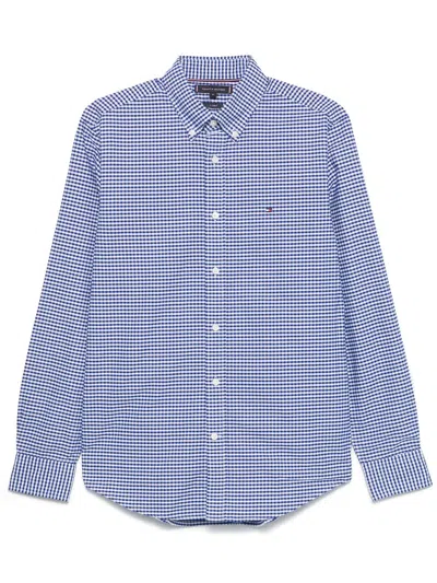 Tommy Hilfiger Gingham Check-pattern Shirt In Blue