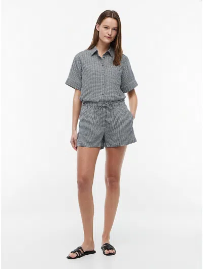 Tommy Hilfiger Gingham Linen In Blue