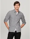 Tommy Hilfiger Gingham Regular Fit Oxford Shirt In Black/optic White