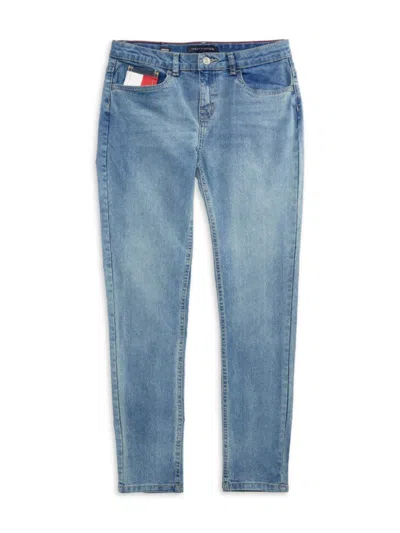 Tommy Hilfiger Kids' Girl's Mid Rise Skinny Jeans In Nolita Wash