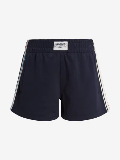 Tommy Hilfiger Kids' Girls 1985 Logo Shorts In Blue