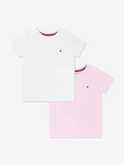 Tommy Hilfiger Kids'  Girls 2 Pack T-shirt Set In Pink
