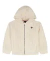 Tommy Hilfiger Kids' Girls 7-16 Minky Zip Front Hoodie In Neutral