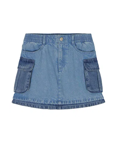 Tommy Hilfiger Kids' Girls' 7-16 Denim Skort In Blue