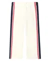 Tommy Hilfiger Girls 7-16 Fleece Wide Leg Side Stripes Pants In Neutral
