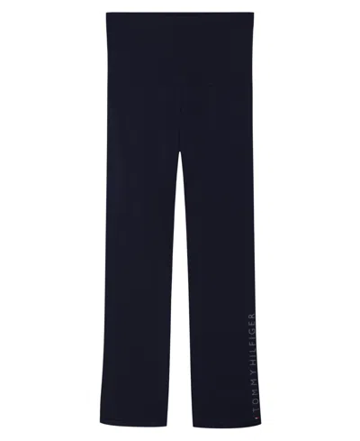 Tommy Hilfiger Kids' Girls 7-16 Foldover Yoga Pants In Multi