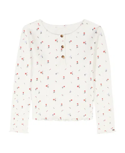 Tommy Hilfiger Kids' Girls 7-16 Long-sleeve Henley Top In White