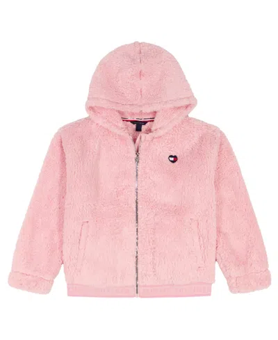 TOMMY HILFIGER GIRLS 7-16 MINKY LOOSE FIT ZIP UP HOODIE