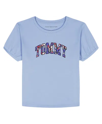 Tommy Hilfiger Kids' Girls' 7-16 Oversized Short-sleeve T-shirt In Blue