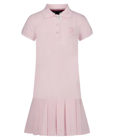 Tommy Hilfiger Kids' Girls' 7-16 Pleated Polo Dress In Pink