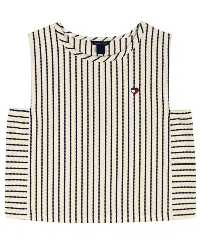 Tommy Hilfiger Kids' Girls' 7-16 Popcorn Knit Top In Neutral