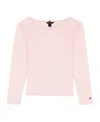 Tommy Hilfiger Girls 7-16 Scoop Neck Top In Pink