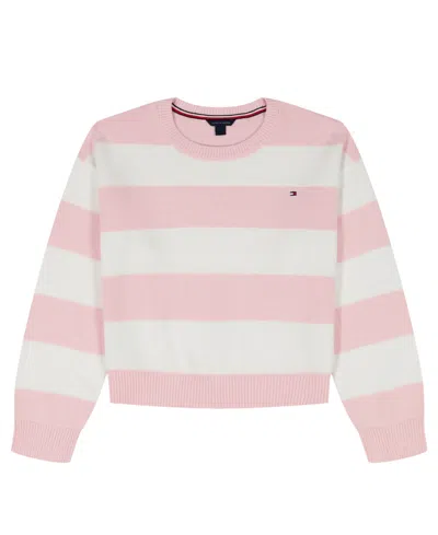 Tommy Hilfiger Kids' Girls' 7-16 Striped Sweater In Multi