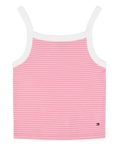 Tommy Hilfiger Kids' Girls' 7-16 Feeder Stripe Tank Top In Pink