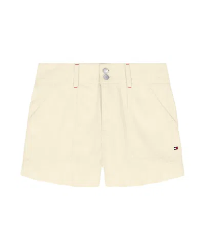 Tommy Hilfiger Kids' Girls' 7-16 Patch Pocket Twill Shorts In White