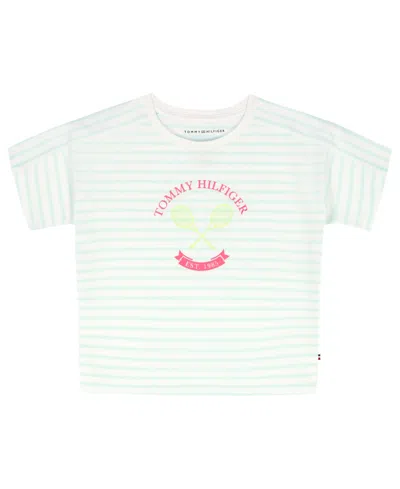 Tommy Hilfiger Kids' Girls' 7-16 Short-sleeve Stripe T-shirt In Multi