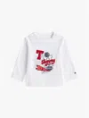 Tommy Hilfiger Girls' Babies' Varsity Graphic Stretch T In White