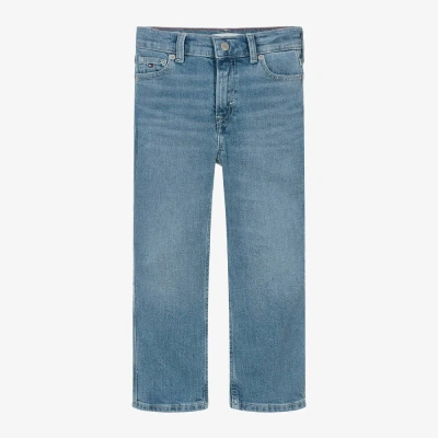 Tommy Hilfiger Kids' Girls Blue Denim Wide-leg Mabel Jeans